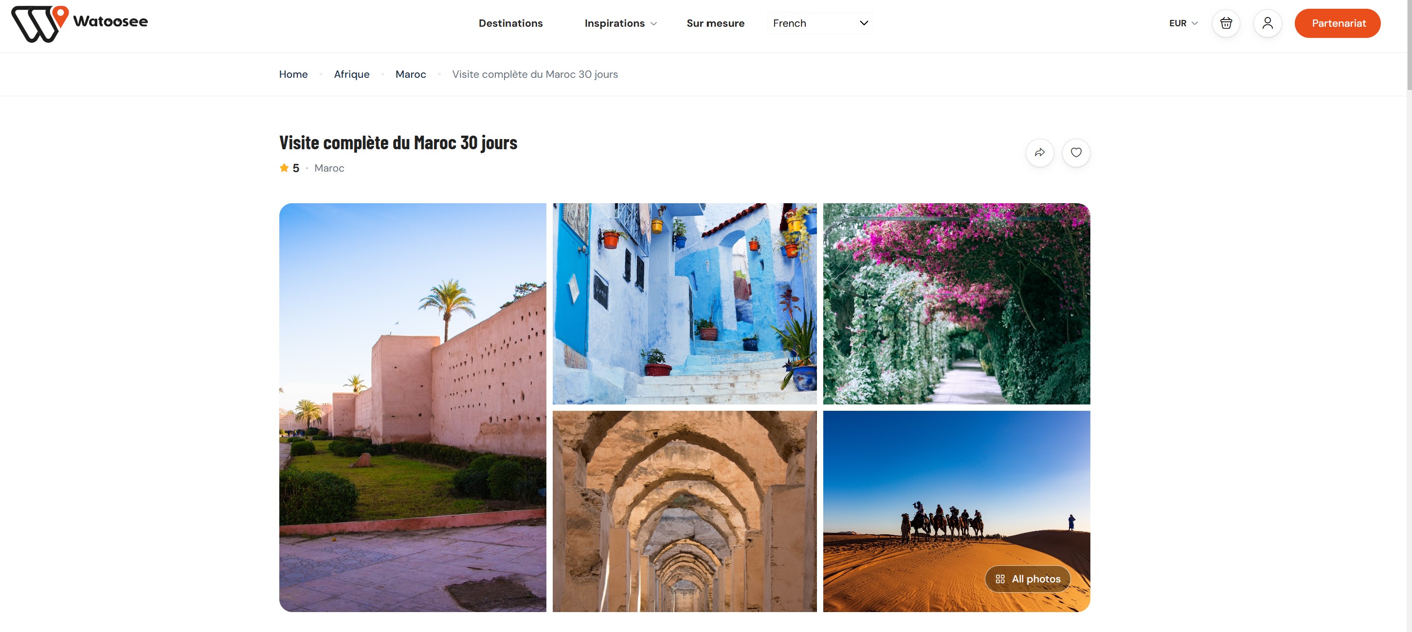 Rédaction des tours des partenaires sur notre site web